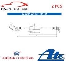 BREMSSCHLAUCH BREMSLEITUNG PAAR HINTEN ATE 838207-03413 2PCS A FÜR FORD PUMA