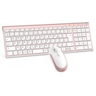 iClever Keyboard Wireless Keyboard Mouse Set, Japanese Layout, Quiet, Ultra Thin