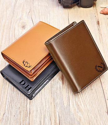 Personalisierbares Bifold-Vintage Wallet  Italian Full-Grain Leder & RFID-Schutz