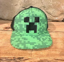 Minecraft Creeper Hat - Boys Adjustable Snapback Youth Baseball Cap 2024