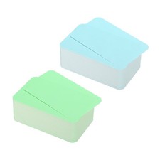 3.5" x 2" White Business Card Tickets, 200pcs Blue Green