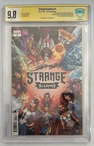 STRANGE ACADEMY #1 CAMPBELL VARIANT COVER CBCS 9.8 SIGNED J. SCOTT CAMPBELL