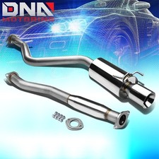 4ROLLED TIP STAINLESS STEEL EXHAUST CATBACK S...