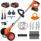 Cordless 5-in-1 Weed Whacker, 6 Inch Grass Trimmer with Batteries