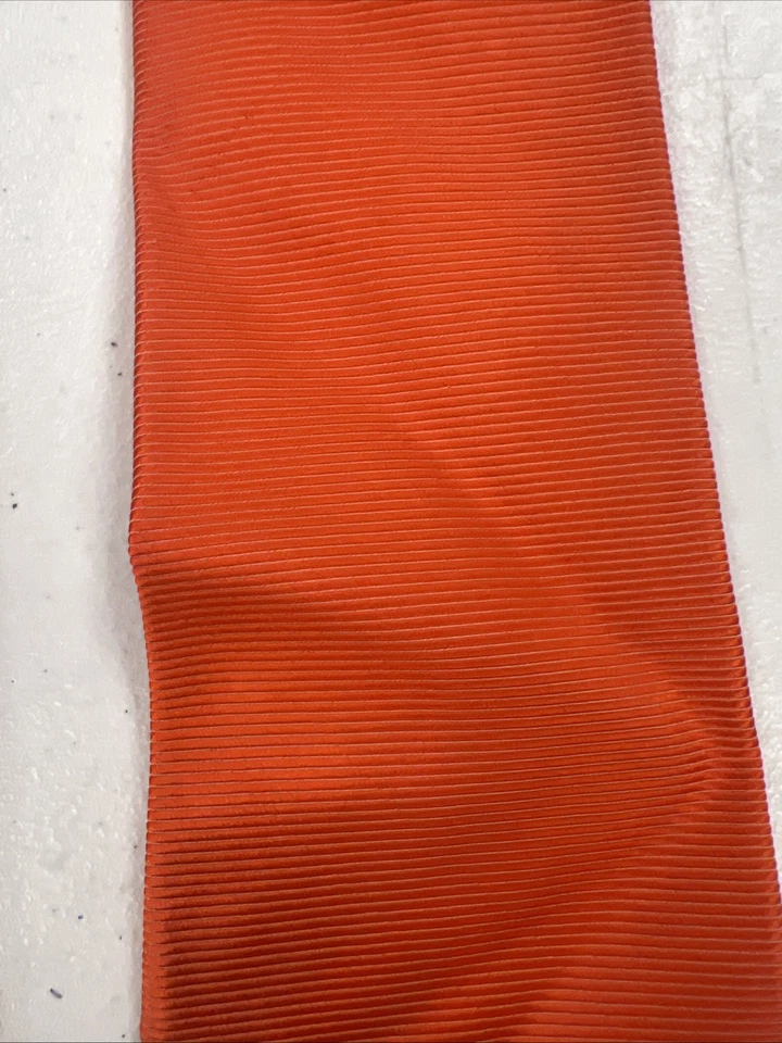 Paul Stuart Men's Orange Subtle Striped Silk Neck Tie $178 - Image 3 of 4