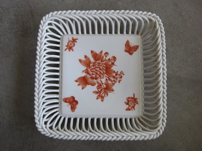 Herend  Korbschale, 19cm x 19cm, 7374/VBOH, neuwertig