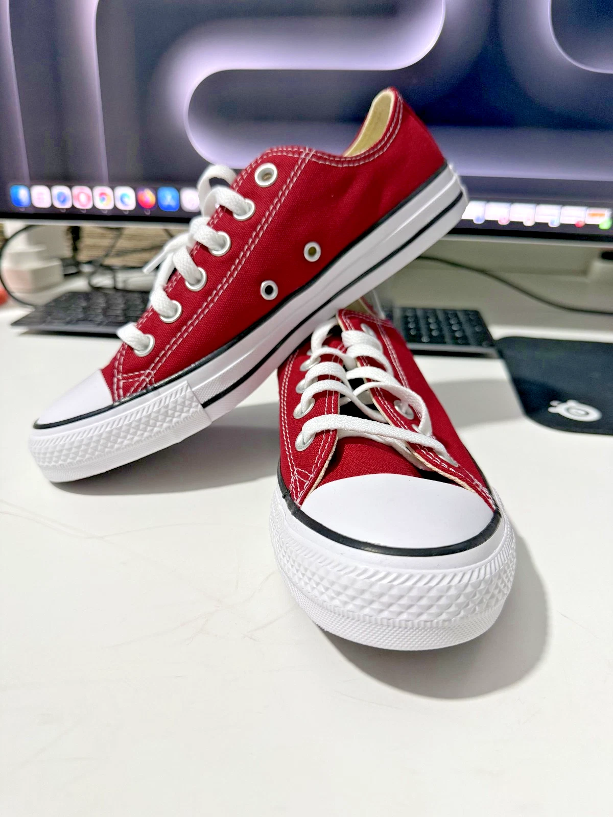 Converse All Star Low Size 8UK Unisex CT OX Days Ahead Red Canvas 147136C