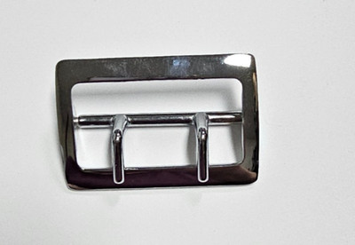 Biacnhi Solid Brass Sam Browne Replacement Belt Buckle, Nickel