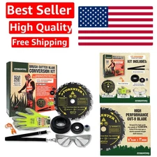 Convert Your Trimmer: Husqvarna Brush Cutter Kit with Safety Equipment Included