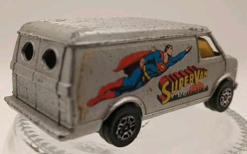 Vtg Superman Diecast Van 1978 Supervan Corgi Juniors U.S. Made in Britain DC Car - Picture 8 of 9