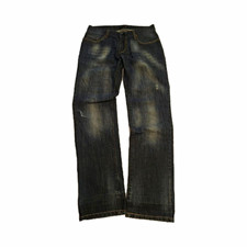 Just Cavalli Roberto Cavalli Men  s Denim Jeans Dark Wash Regular Fit Y2k