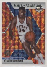 2019-20 Panini Mosaic Hall of Fame Reactive Orange Prizm Oscar Robertson HOF 6gf