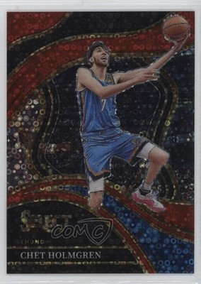 2023-24 Panini Select Courtside Red Disco Prizm /49 Chet Holmgren #241 2s2