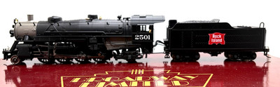 HO BROADWAY LIMITED 1122 USRA LIGHT MIKADO 2-8-2 ROCK ISLAND # 2501 DCC SOUND