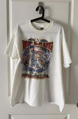 Men s Vtg. 1998 HOME RUN KING MARK MCGWIRE Fruit Of The Loom T-Shirt - Sz. XXL