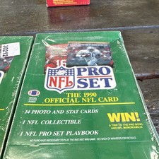 5 boxes of Pro Set 1990 NFL 14 Cards Collectible Playbook American Football