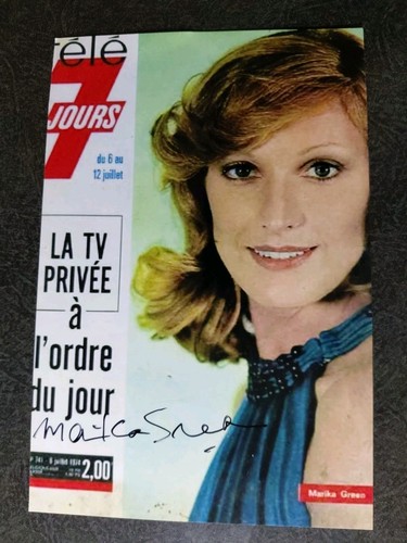 MARIKA GREEN Hand Signed Autograph 4X6 photo - ACTRESS & PLAYBOY JUNE 1975