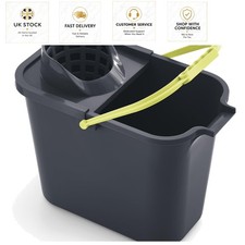 Functional 12L Rectangular Bucket with Ergonomic Handle & Quick-Emptying Design