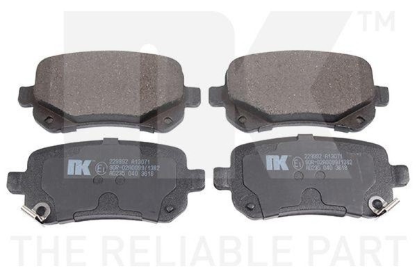 BremsbeläGe Bremsbelagsatz BremsklöTze Hinten 229992-image