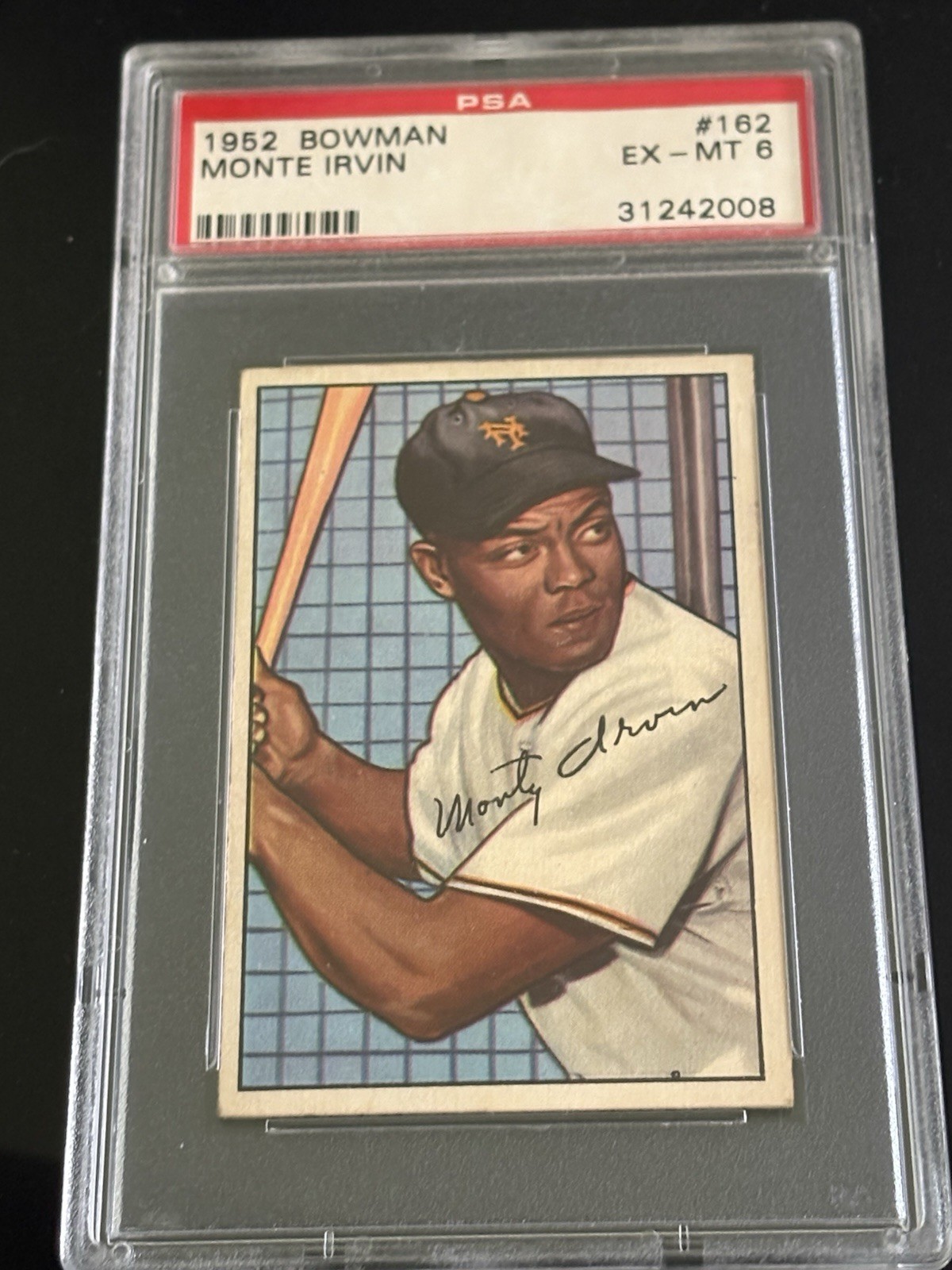 1952 Bowman #162 Monte Irvin PSA 6
