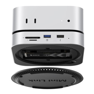 ORICO MiniLink 9 in 1 USB Hub for Mac Mini M6 M5 Pro M4 with M.2 SSD Expansion