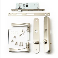 ANDERSEN STORM DOOR MORTISED HARDWARE SET FOR 1/2 LIGH - SATIN - Scratch & Dent