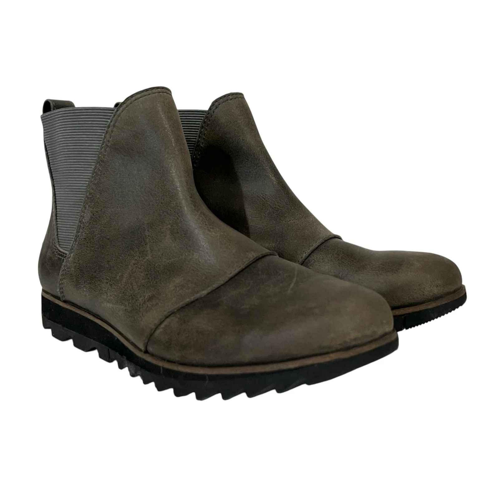 sorel harlow chelsea leather waterproof comfy outdoors boots