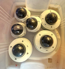 Axis Lot of 6 White Dome CCTV Security Surveillance Cameras
