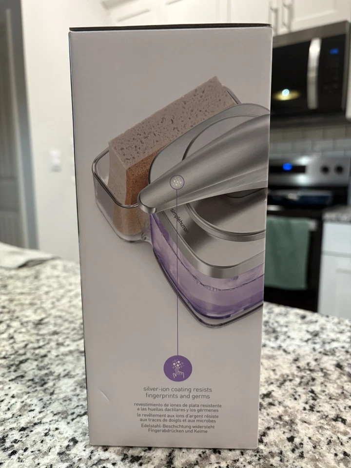 Dispensador de jabón Simplehuman Push Pump con carrito, 22 OZ, ***TOTALMENTE NUEVO - ¡RARO! Foto 4 de 4