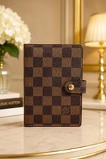 Authentic Louis Vuitton Agenda PM Damier Eben...