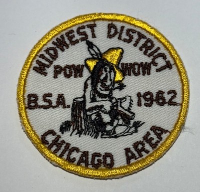 1962 Midwest District Pow Wow Chicago Area Council  Boy Scout BW8