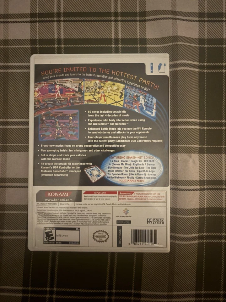 Dance Dance Revolution Hottest Party Nintendo Wii probado en caja original y funcionando  Foto 3 de 3