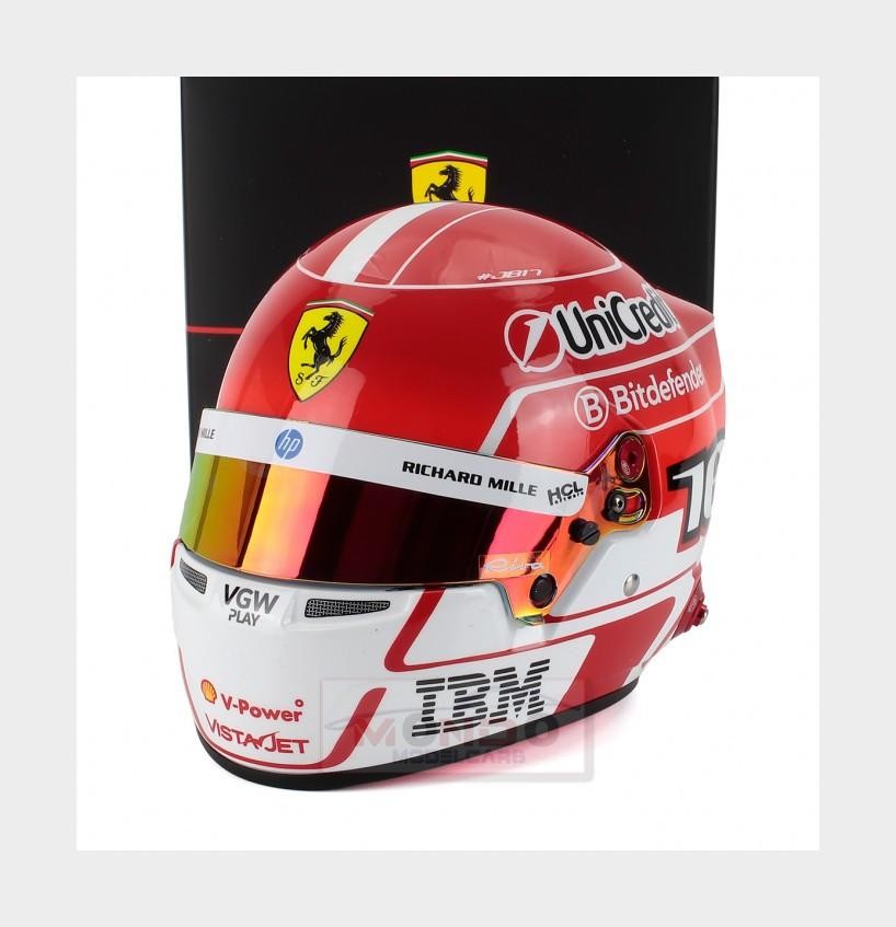 bell charles leclerc helmet Scuderia Ferrari #16 2025 Season 1:2 Mini by perfect for display or collection Official Bell Replica Charles Leclerc