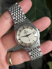 Omega Constellation Pie Pan Crosshair Dial Ref 14393 with Beads of Rice SERVICED