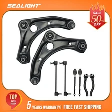 8pcs Front Lower Control Arm Tie Rod Ends Kit For 2012-2019 Nissan Versa 1.6L