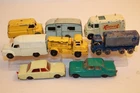 8 Vintage 1950's-1960's Matchbox Lesney Cars Trucks Ambulance Caravan BPW / GPW