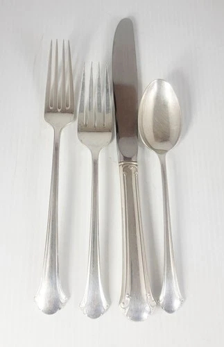 Towle Chippendale Sterling Silver 4 Piece Place Setting - No Monograms 180 grams