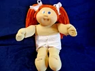 Vintage 1982 Cabbage Patch Kids Doll Girl Blue Eyes Red Hair READ