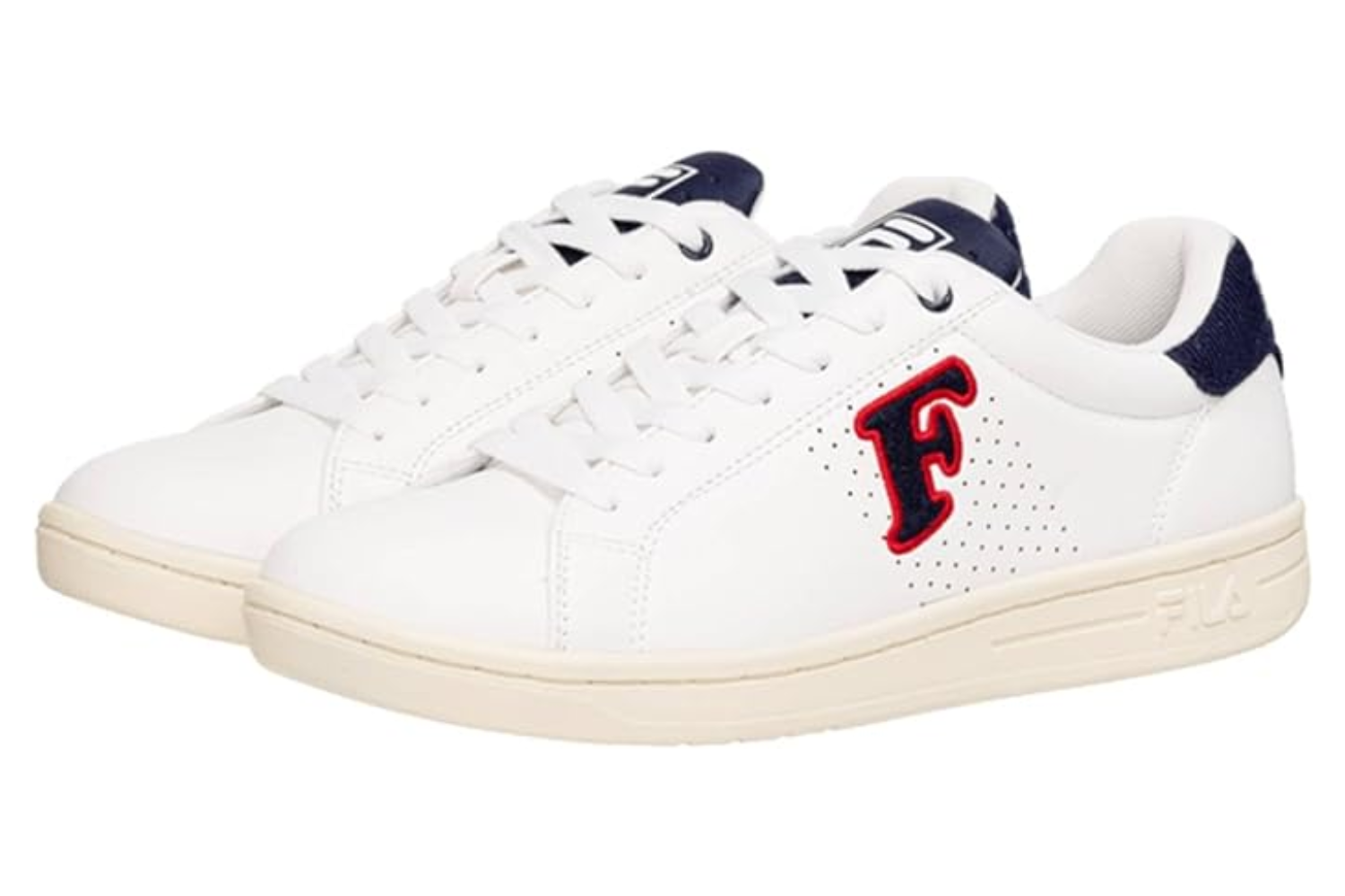 Scarpe da ginnastica uomo Fila Crosscourt 2 NT Patch bianche 45