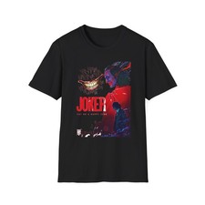 Camiseta Joker Unisex Estilo Suave, Camiseta Gráfica para Fans, Halloween