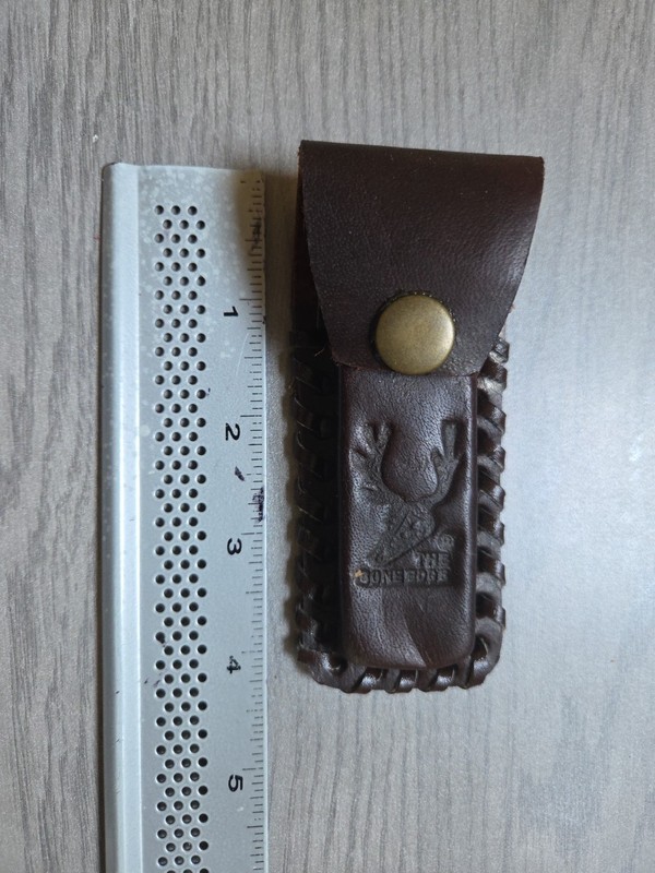 Brown Leather Belt Sheath 3in.