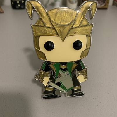Funko Pop Loki Marvel Large Enamel Pin Loose Marvel Official Pin