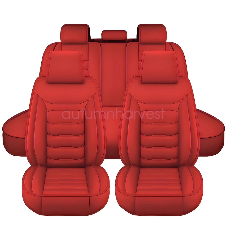 For Mercedes Benz E300 E350 E550 Full Set Front & Rear Protector Cushions Red - Image 2 of 4
