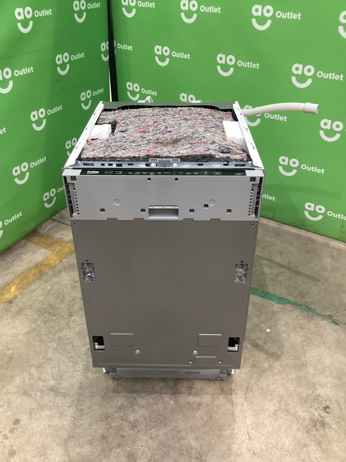 Beko Fully Integrated Slimline Dishwasher DIS16R10 Silver E Rated 