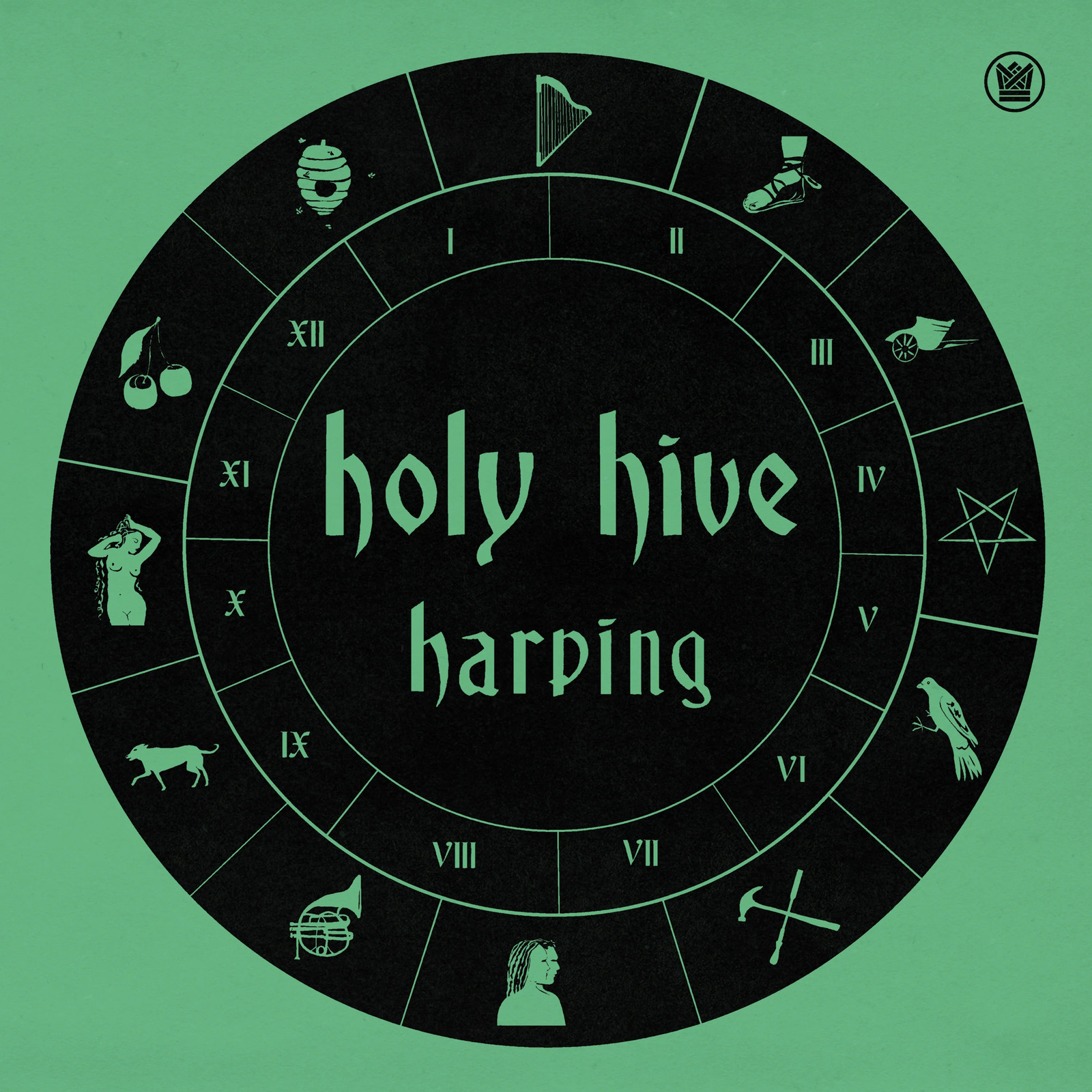 Holy Hive - Harping [12 EP] [Инди-эксклюзивный бирюзовый винил] НОВЫЙ запечатанный винил