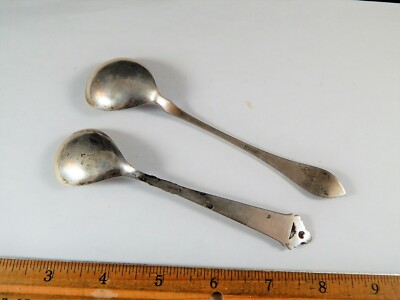 銀製　NORWAY スプーン　シルバー830 830 Silver NORWAY Norge Spoon with Bear Viking Ship Reindeer