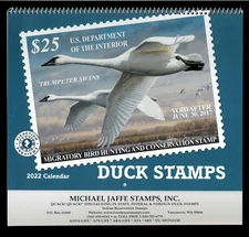 2022 USA Federal Migratory Bird Hunting Conservation Duck Stamp Calendar