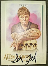 ALLEN & GINTER 2020 STEVEN TEFFT TATTOO ARTIST SIGNED AUTOGRAPHED TRADING CARD