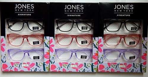 JONES NEW YORK SIGNATURE 3-PACK READING GLASSES READERS +1.50+2.00+2.50 NEW - Picture 3 of 3