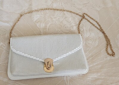 Urban Expressions handbag w/ chain gold chain quilted perforated purse